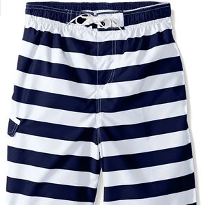 Kanu Surf Boys Beach Swim Trunk UPF 50+ Navy White